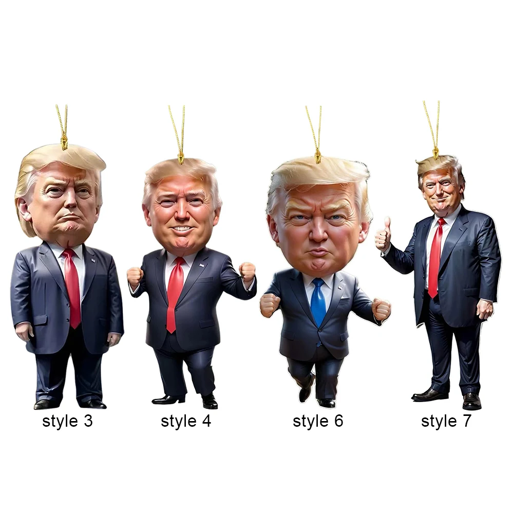 Acrylic Funny Donald Trump Ornament Trump Hanging Charm for Car Backpack Keyring (You are the best)