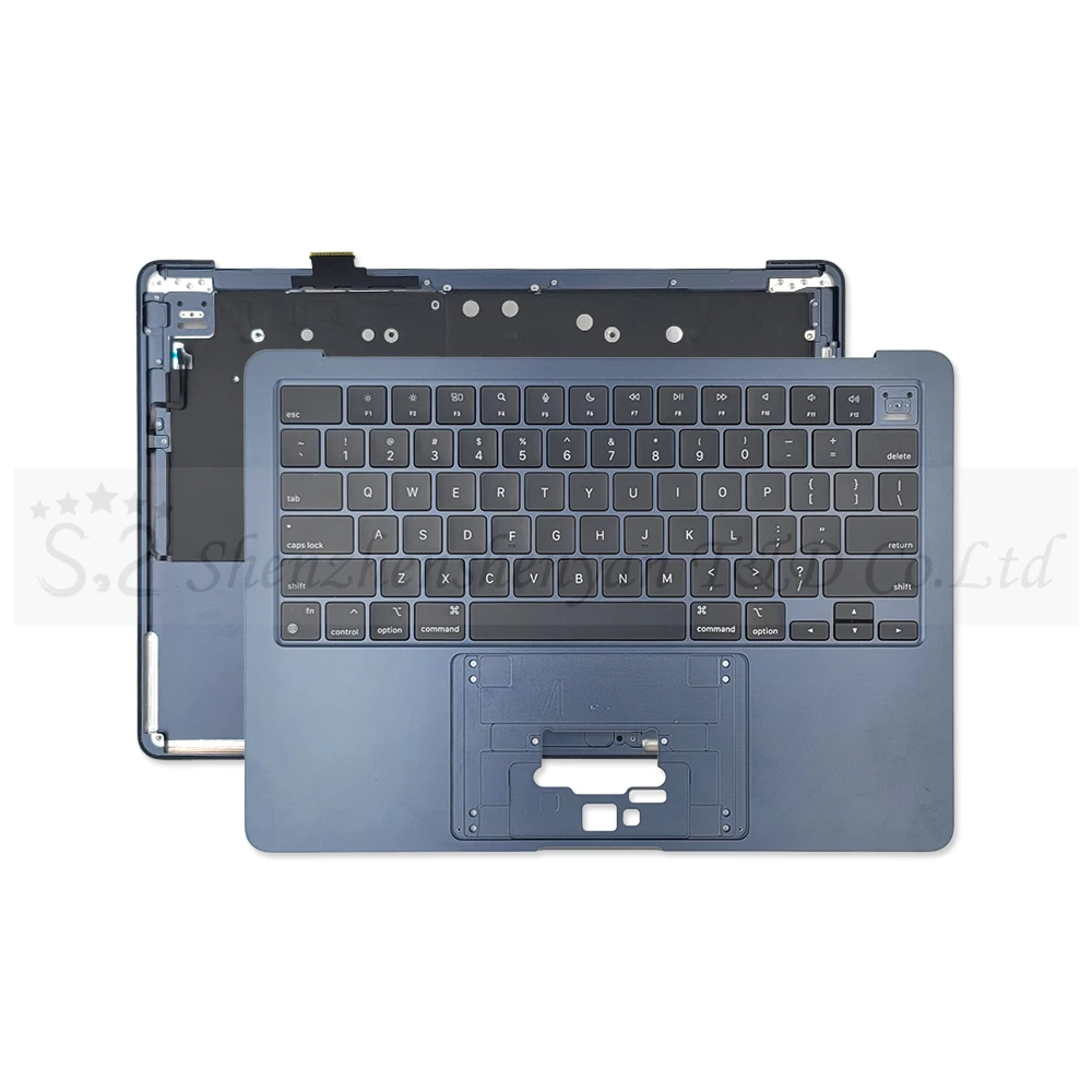 Imagem -04 - Retina m2 Top Case para Macbook Air A2681 Midnight Starlight Cinza Prata Ouro Azul Emc4074 136 2023 Novo 2023