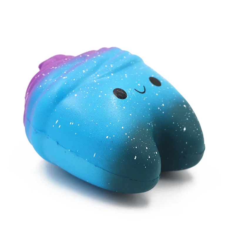 Lindo juguete para apretar de rebote lento con forma de dientes, regalo de clínica de dentista para niños y adultos, Spinner de mano para aliviar el estrés