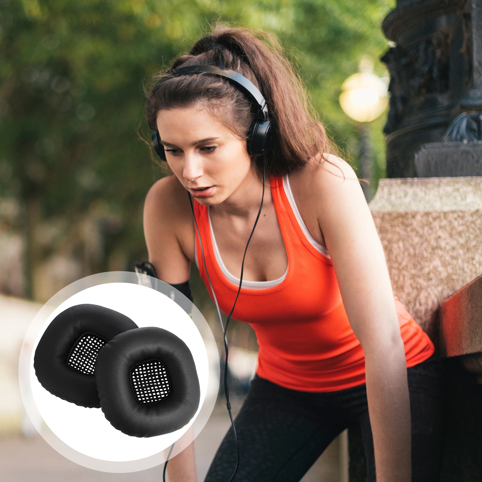 

1 Pair Headset Earpads Replacement Cushion For Major Quality Soft Comfortable Cushion Blocking External Sound Headset