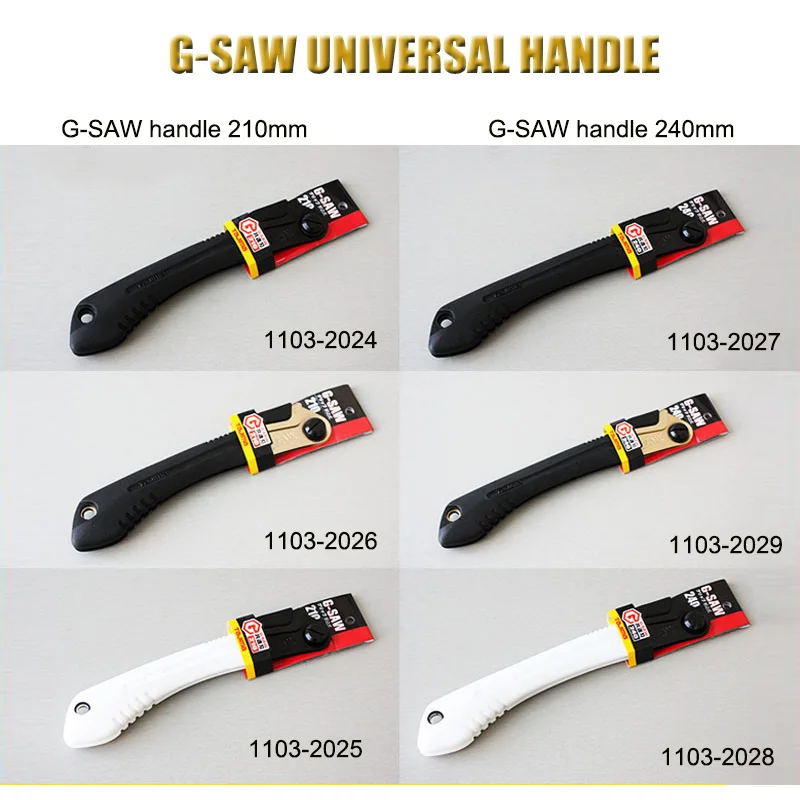 Tajima G-SAW manico pieghevole per lama per sega portatile Survival Garden manico per sega a mano giapponese potatore per alberi in legno attrezzi