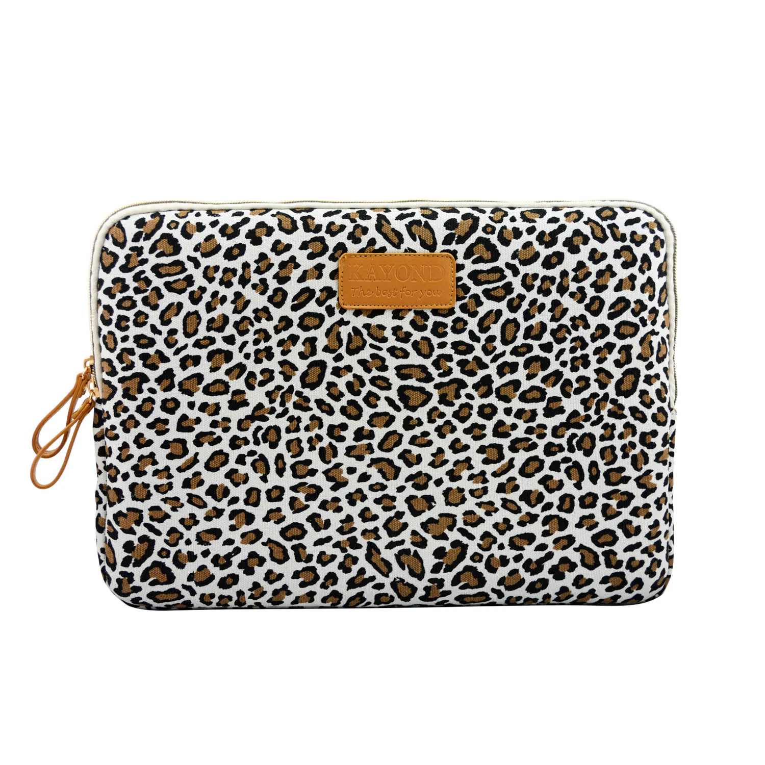 

11.6 12 13 14 15 inch Leopard Print Canvas Laptop Sleeve Notebook Shockproof Case for Macbook Pro Air HP Microsoft Asus etc