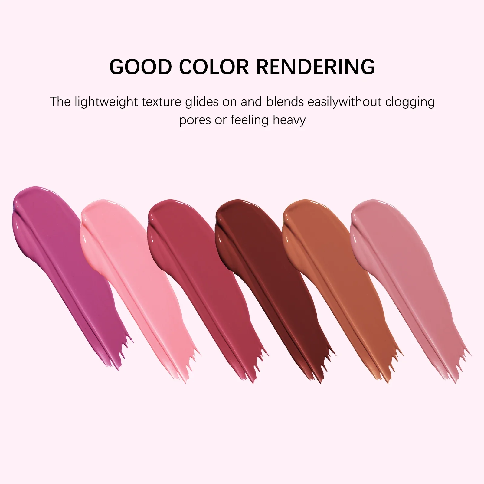 6 ألوان أحمر الخدود السائل مقاوم للماء Sweatproof ماتي الكنتوري مسحوق أحمر الخدود السائل سطع الخدين روج عارية اللون ماكياج الوجه #5