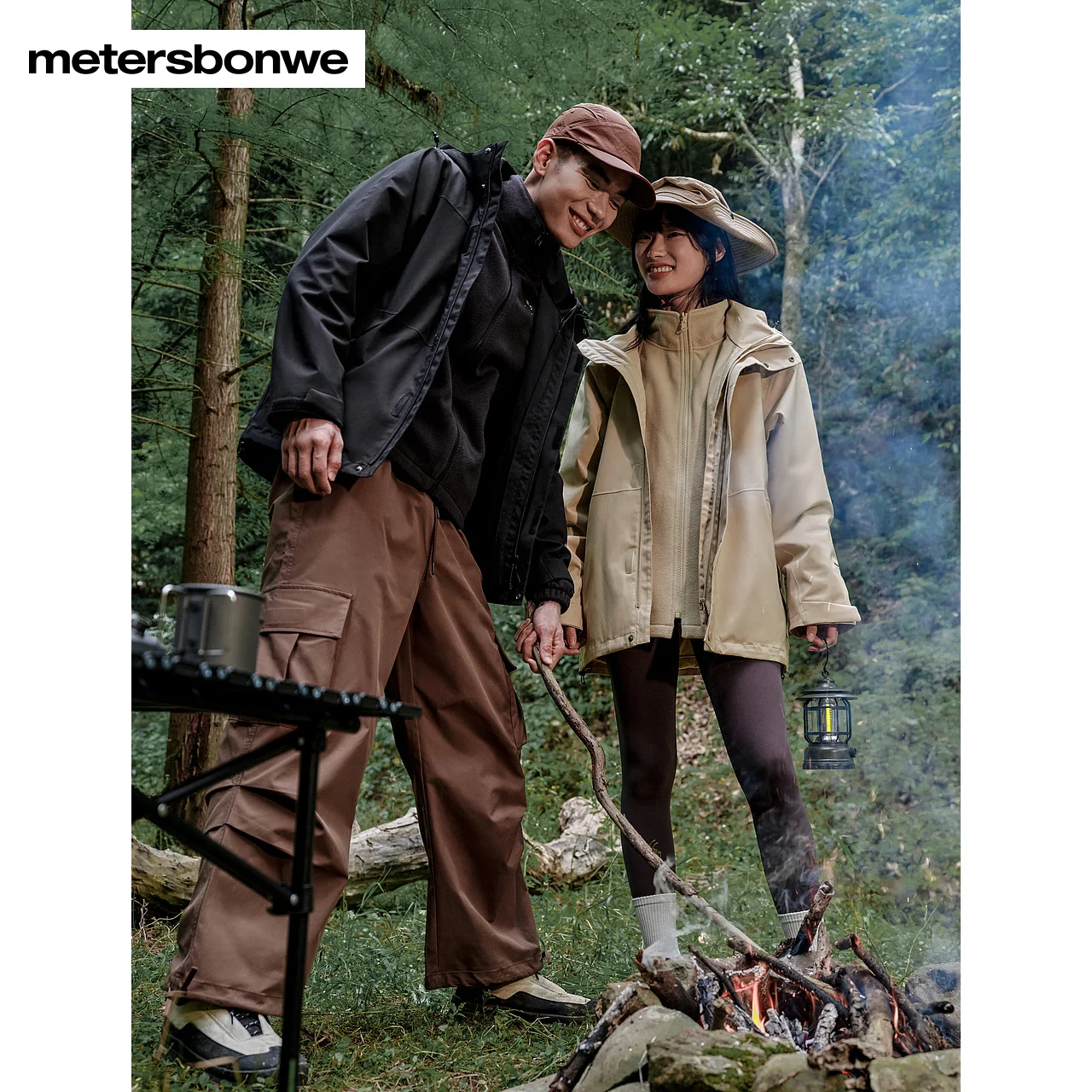 

Metersbonwe-Men's New Outdoor Jackets Windproof Warm Storm Water Resistant Jackets City Commuter Hiking Camping Autumn Winter