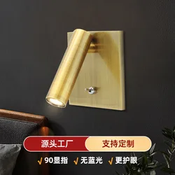 Modern Hotel Project 3W Background Wall Surface Mounted Wall Lamp LED Bedside Reading Spot Lamp In Bedroom