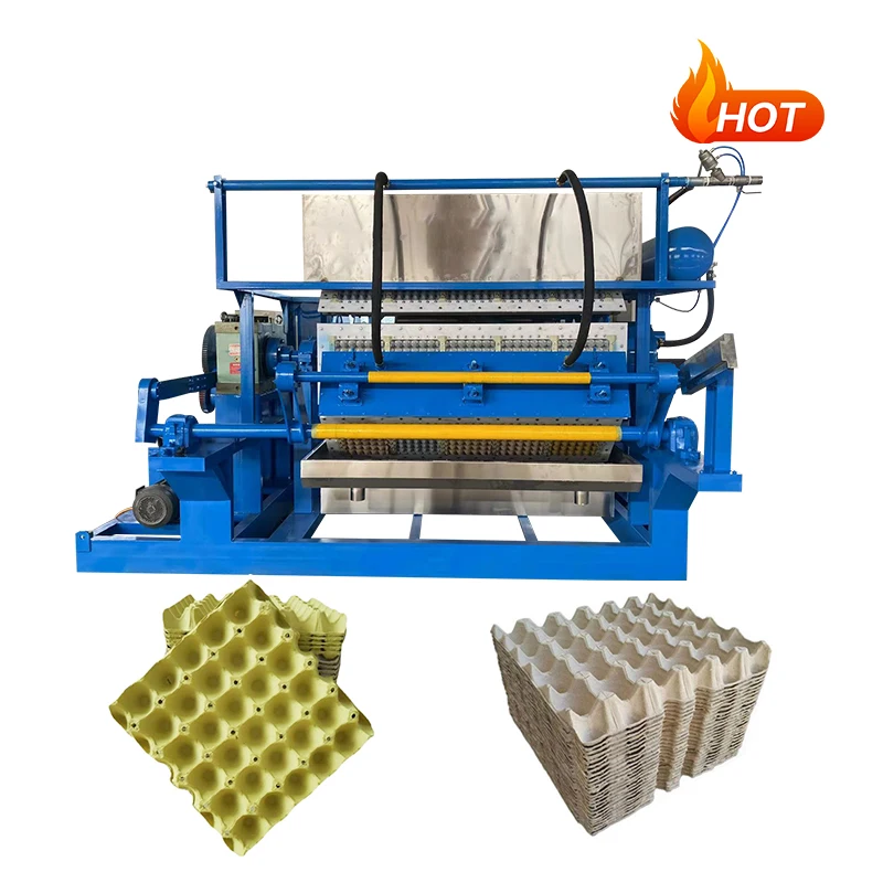 Fully Automatic Egg Tray Machine 5000pcs High Productivity Egg Tray Machine Produce Eggs Tray Making Production Line Machinery