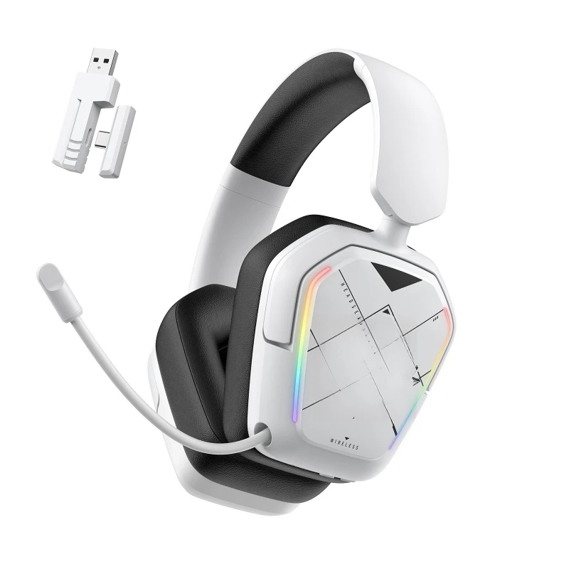 

Wireless Gaming Headset Wearable Bluetooth 2.4GRGB Illuminated Headset