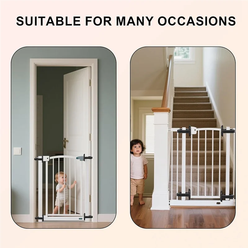 SQPP-bébé porte Billet adaptateurs universels 2 pièces Kit de montage d'escalier sans perceuse accessoires noir