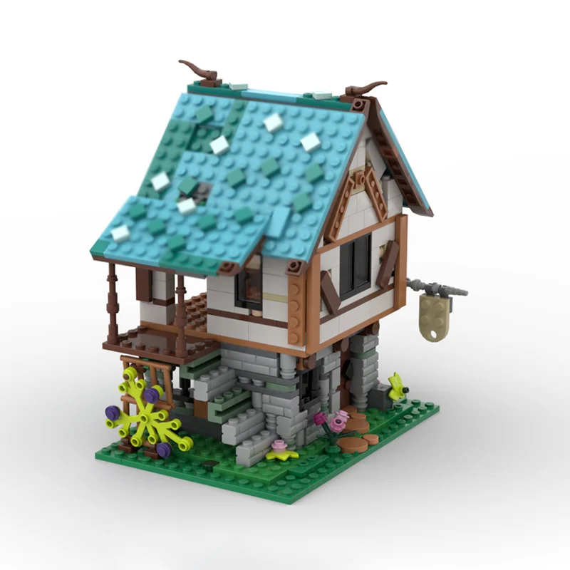 Castle Model Moc Building Bricks Modular Medieval Blacksmith Model Technology Blocks Christmas DIY Toy Construction Gifts