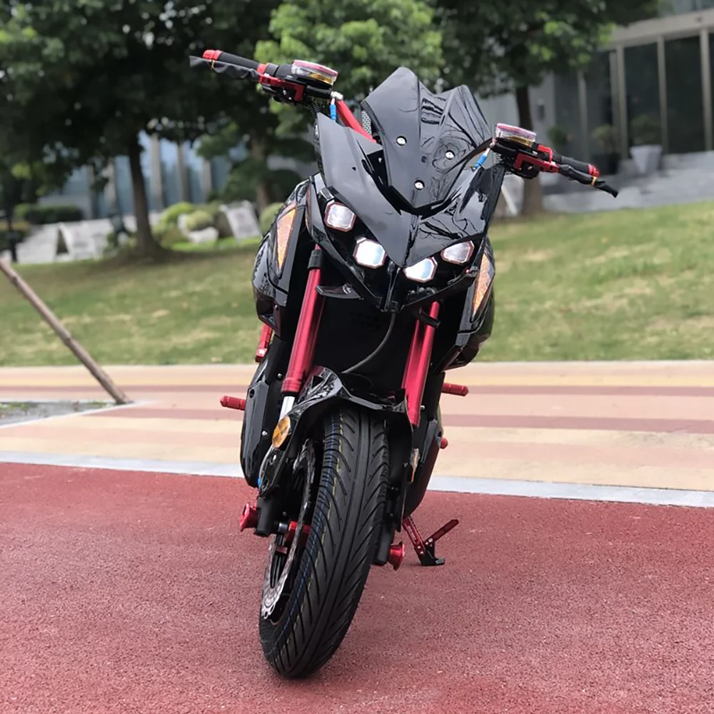High - Power 72V Electric Motorcycle, Customized 110km/h Speed Range 65km,  for Adult Commuting and Racing
