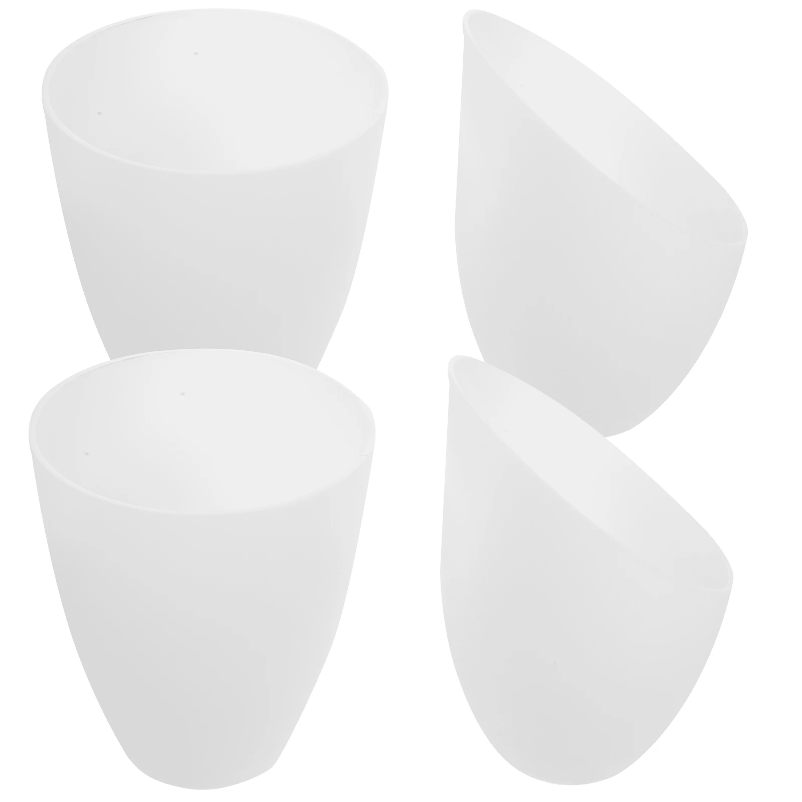 

4pcs Plastic Lampshade Decorative Light Cover Replacement For Table Floor Lamp Small Desk Lamp Cover Bedside Light Soften Eyes