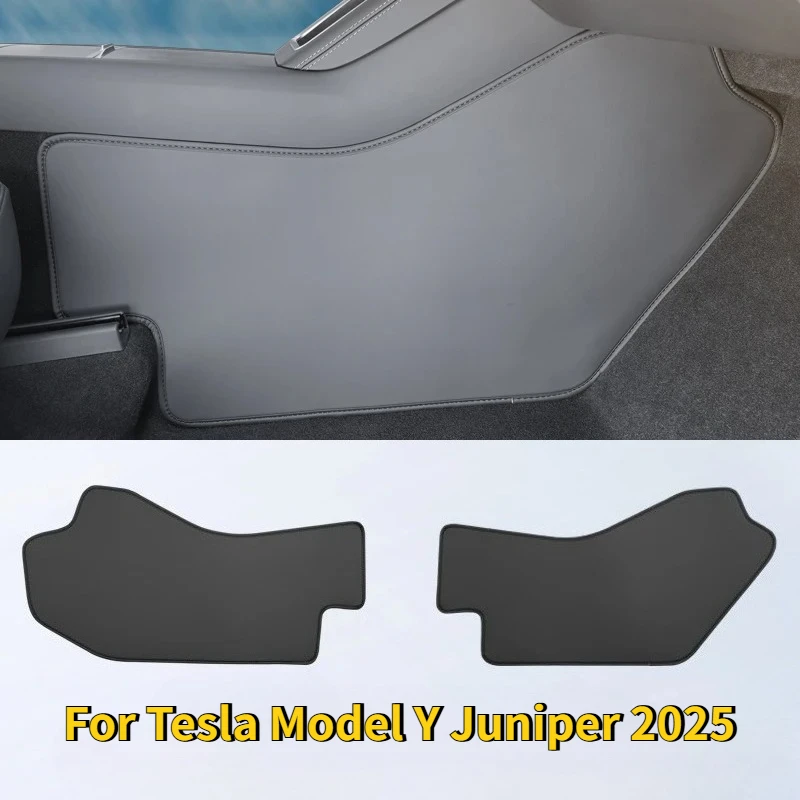 

For Tesla Model Y Juniper Model 3 Highland Center Control Side Anti-kick Pad Leather Anti Fouling Pad Foot Mat Car Accessories