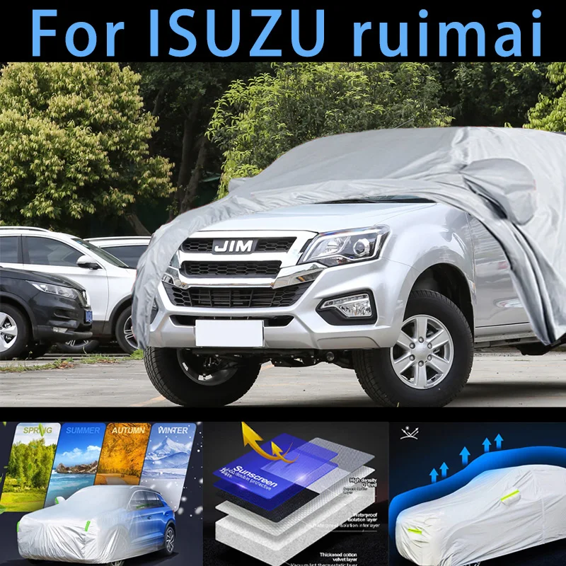 

For ISUZU ruimai Outdoor Protection Full Car Covers Snow Cover Sunshade Waterproof Dustproof Exterior Car cover protection