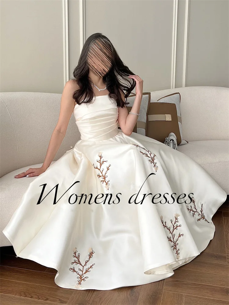 Evening Dresses Woman Luxury Sleeveless Prom Dresses 2024 Off Shoulder Formal Occasion Dresses New Prom Gown فساتين الحفلات