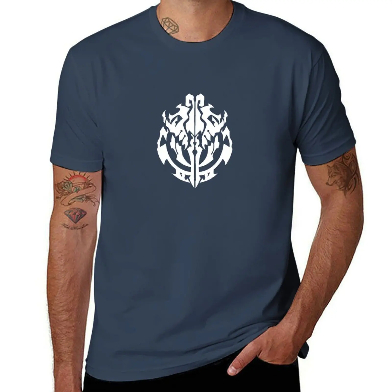 

Gown emblem Ainz - white Ooal T-Shirt Classic Basic Casual T-Shirt