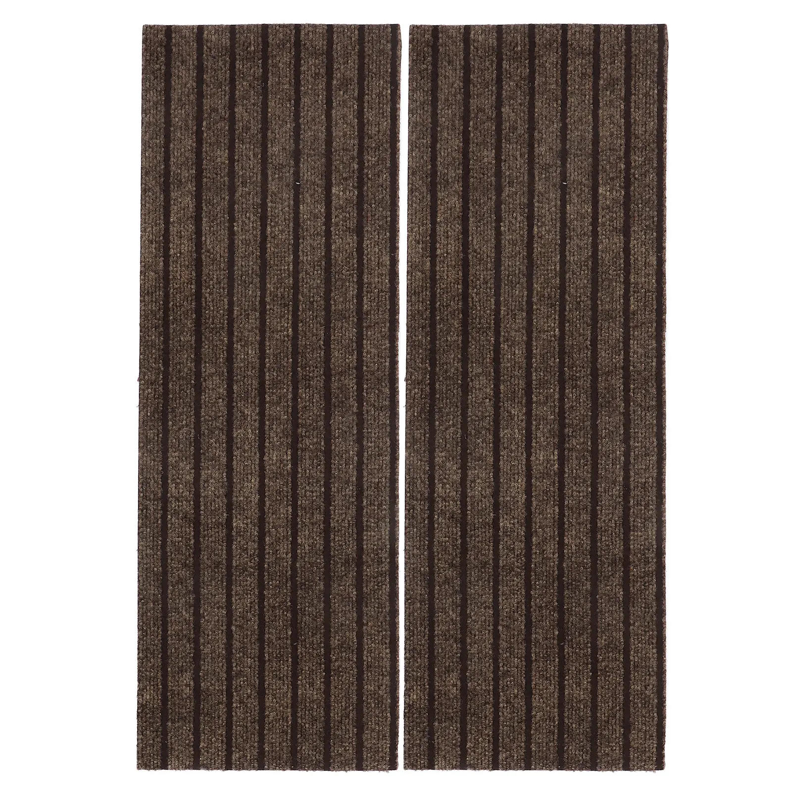 2Pcs Non-Slip Stair Mats Soft Polyester Stair Treads for Indoor Wooden Steps Spiral Staircase Noise Reduction Safety Rug Covers
