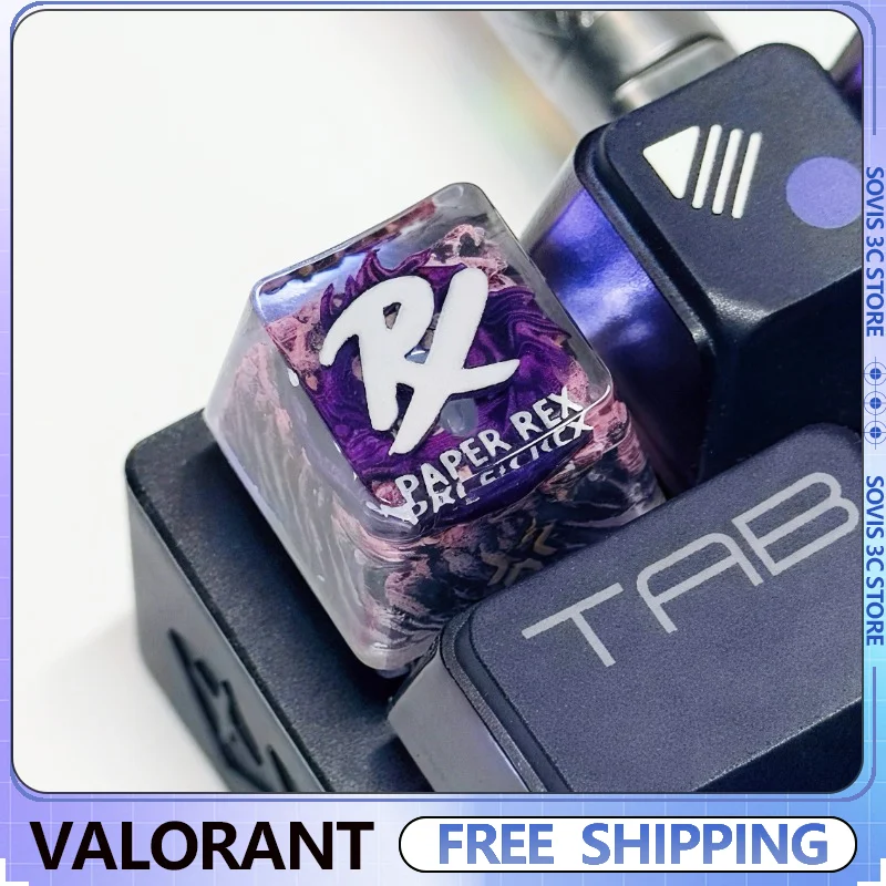 

VALORANT Team Artisan Keycap OEM R4 Resin Translucent Custom Gaming Personalized Key Caps MX Mechanical Keyboard Keycap Boy Gift