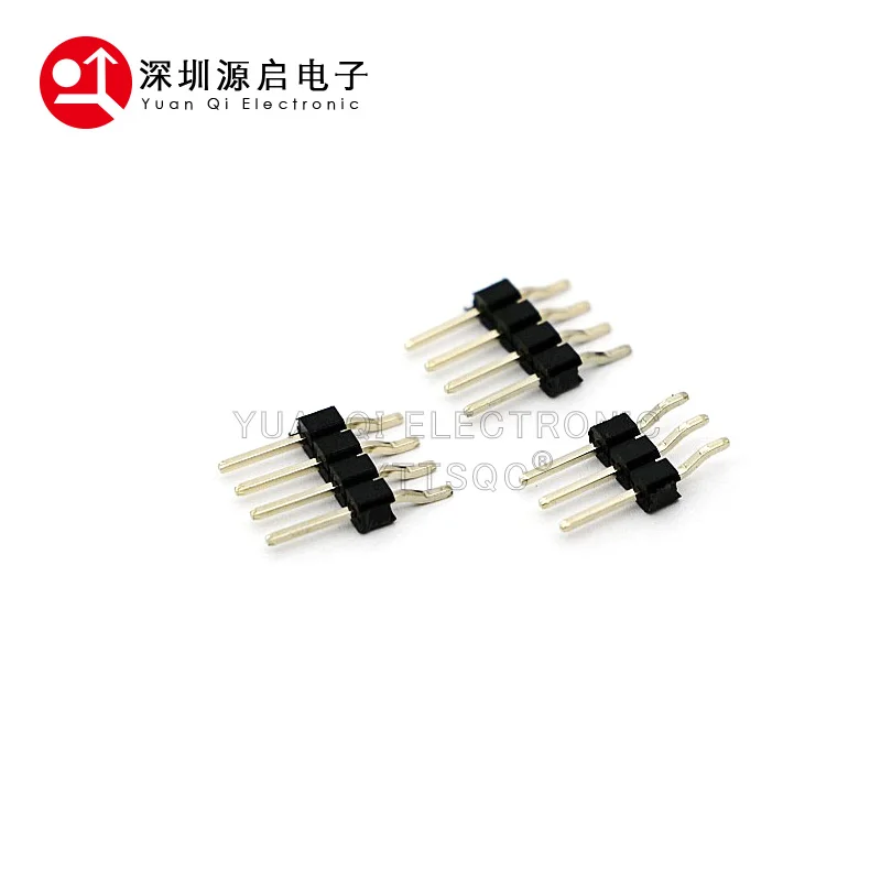 5PCS 2.54MM Pitch Single Row Right Angle SMD/SMT Pin Header 1x2/3/4/5/6/7/8/9/10/12/30/40 Pin/P PCB Surface Mount Connector 40p