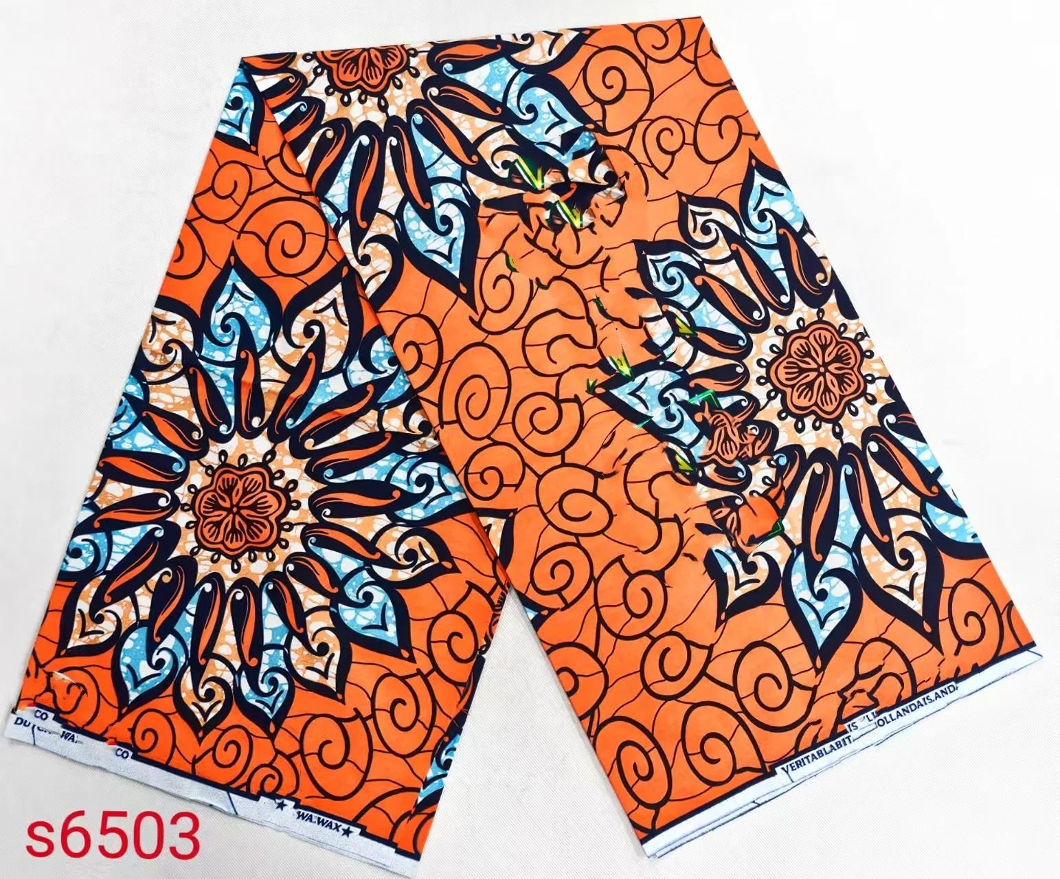 Nigeryjskie tkaniny afrykańskie typu supe-wax z nadrukiem, wysoka jakość, idealne do patchworku, nowy styl, materiał na odzież i dekoracje wnętrz, TT65-12, rok 2025.