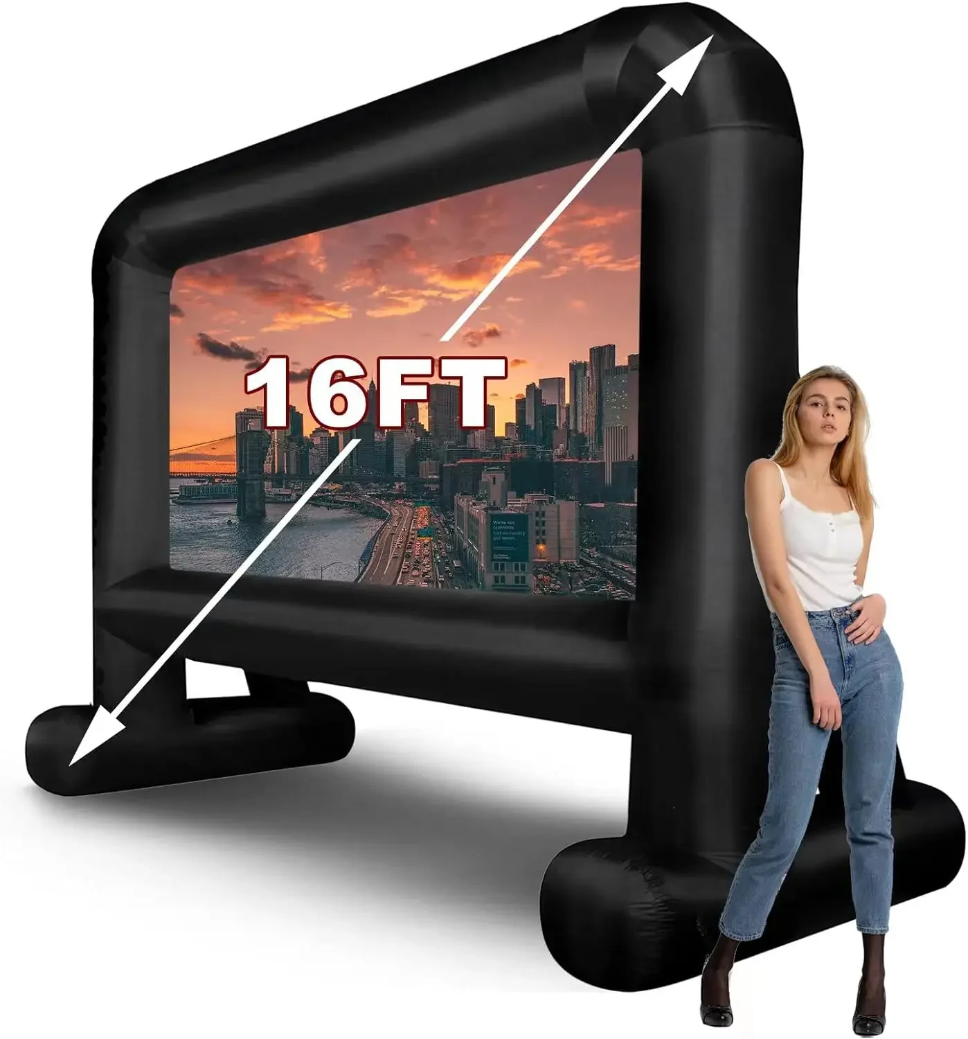 Outdoor Inflatable Movie Projection Screen Large Mobile Portable Advertising Inflatable Model Giant Screen Shot