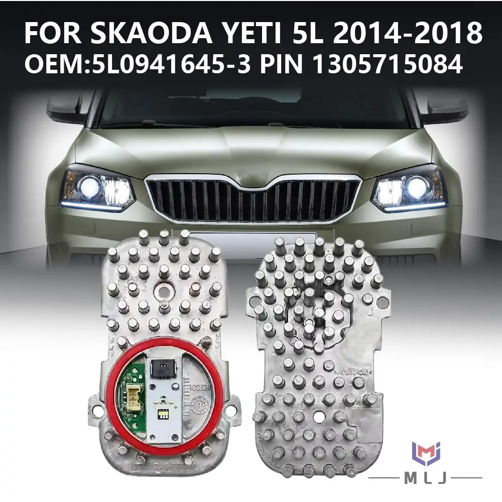 

5L0941645 3 Pin For Skoda Yeti 5L 2014-2018 LED Turn Signal Light Module DRL Ballast Module Unit Angle Eye Car Accessories