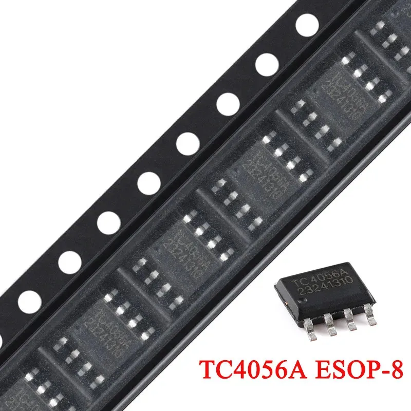 50Pcs/5pcs TC4056A ESOP-8 TC4056 4056 4056A SOP8 1A Linear Lithium Battery Charging Charger IC Compatible with TP4056 Original