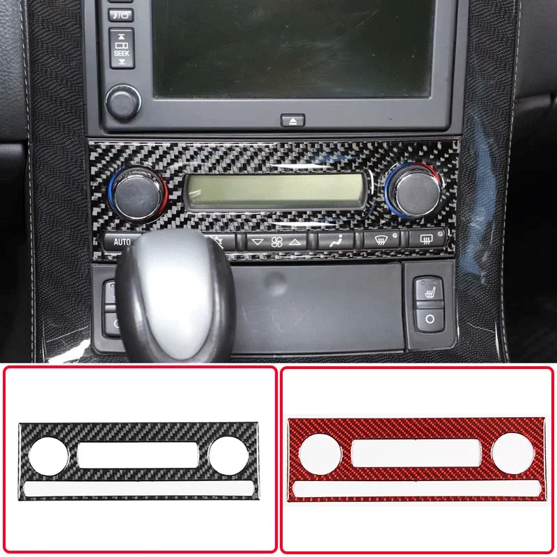 

For Chevrolet Corvette C6 2005-13 Soft Carbon Fiber Car Air Conditioning Adjustment Switch Frame Cover Trim Sticker Accessories