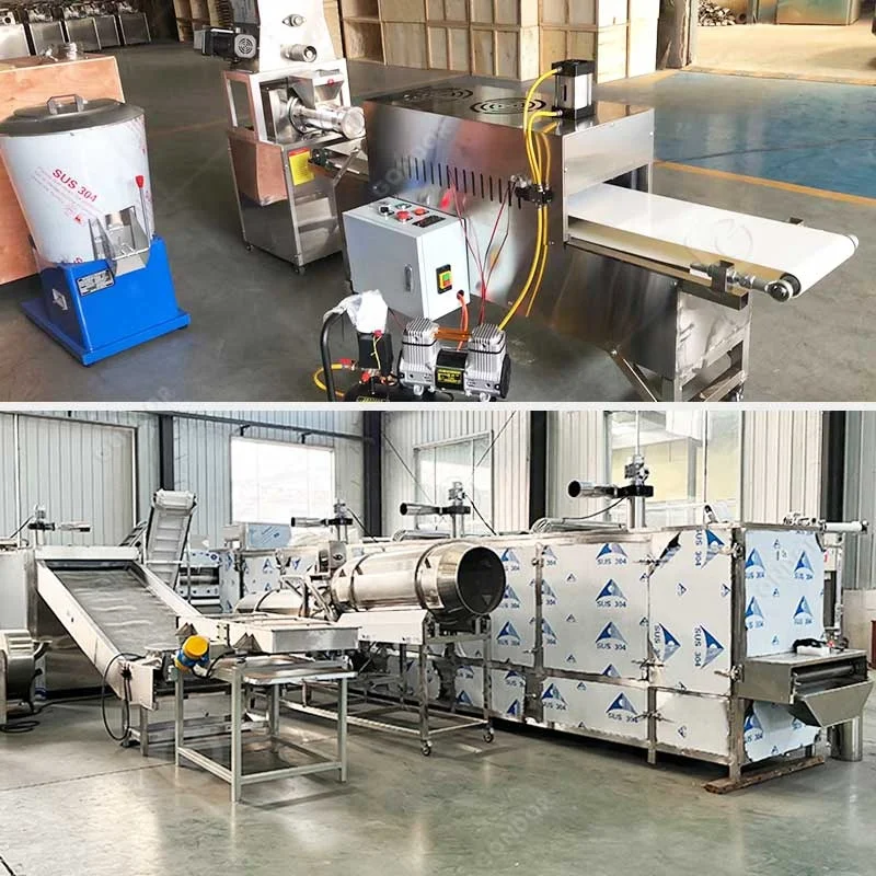 Rice Noodle Pasta Macaroni Dough Italian Commercial Industry Single Screw Extruder Make Production Machine