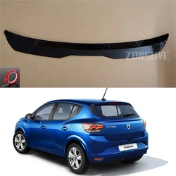 For Dacia Sandero 2021--2024 Year Roof Spoiler Rear Wing Body Kit Accessories ABS Plastic SUV Hatchback Universal Gloss Black