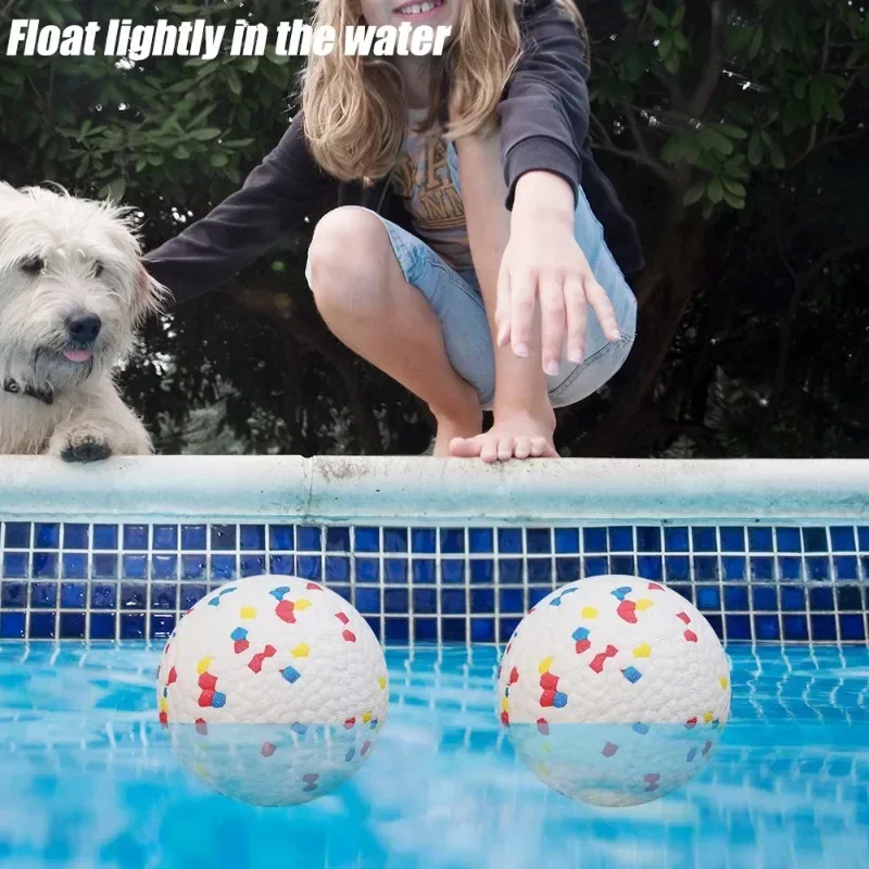 1/5PCS High Elasticity Pet Toy Balls Dog Grinding Teeth Toy Puppy Interactive Chew Toys Floating Water Surface Ball Pets Supply