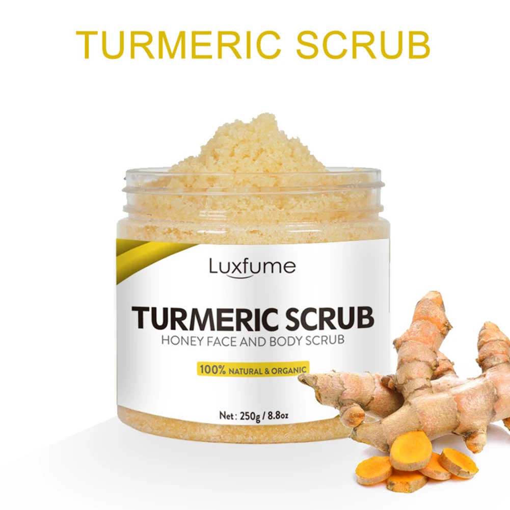 Turmeric Scrub Brightening Exfoliator Cream Smooth Moisturizing Whitening Repair Exfoliator Scrub Skin Care Wholesale