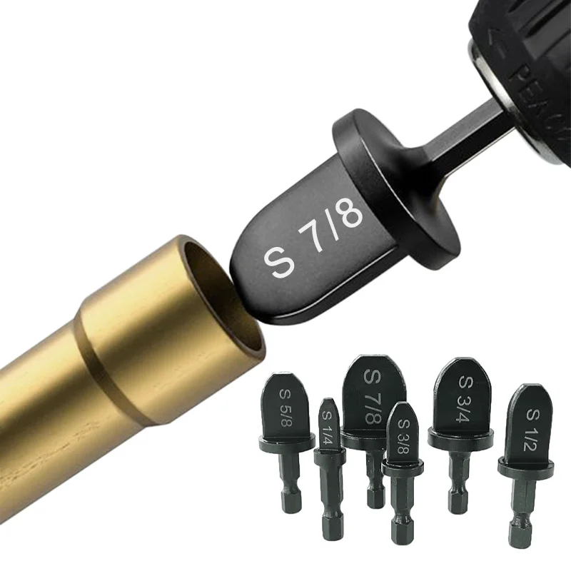 Hex Shank Imperial Suporte Tubo, Expansor Tubo, Ar Condicionado, Condicionado Swaging Rotary Tool Set, 7/8, 3/4, 5/8, 1/2, 3/8, 1/4