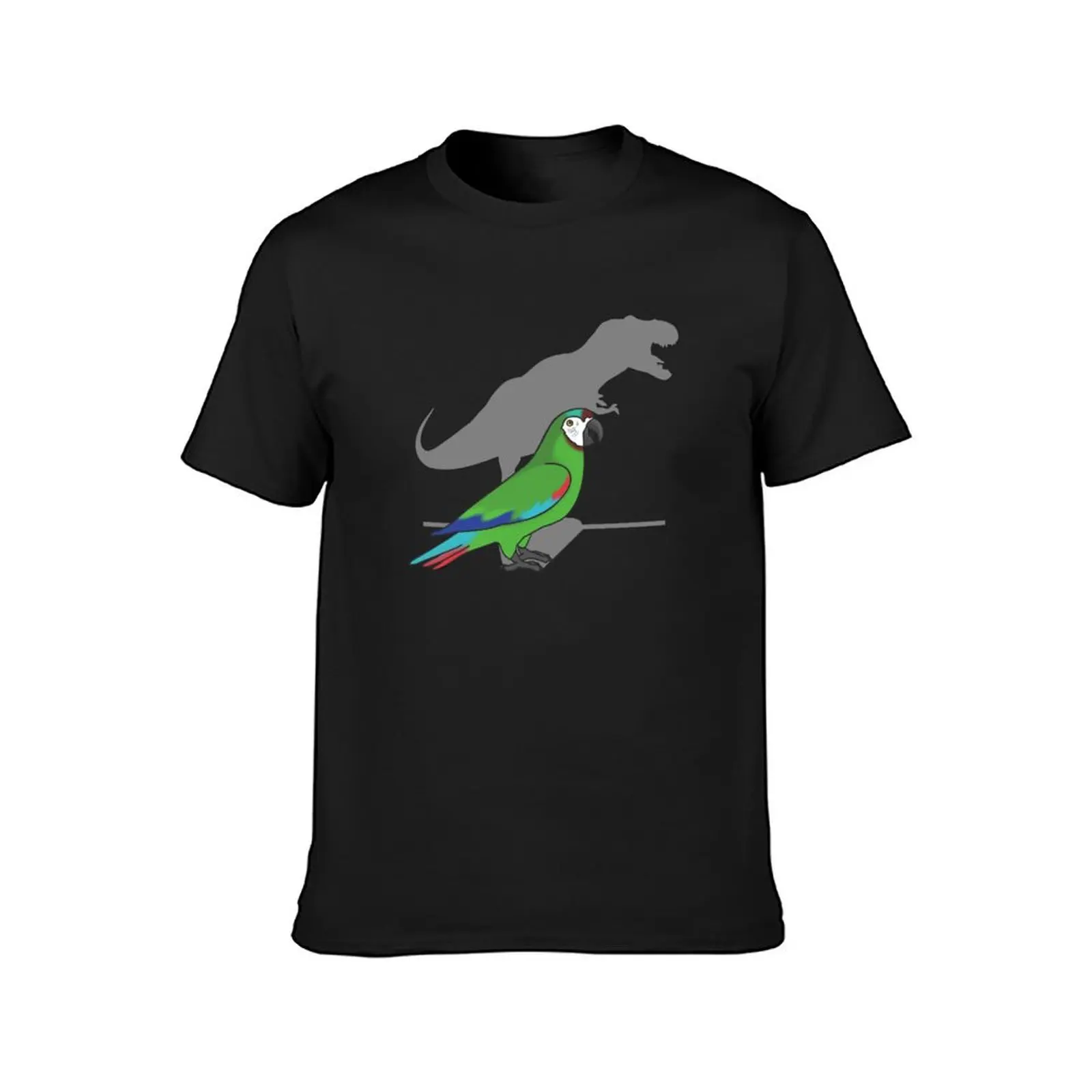 t-rex severe macaw - T-Shirt funnys vintage T-shirts for men cotton