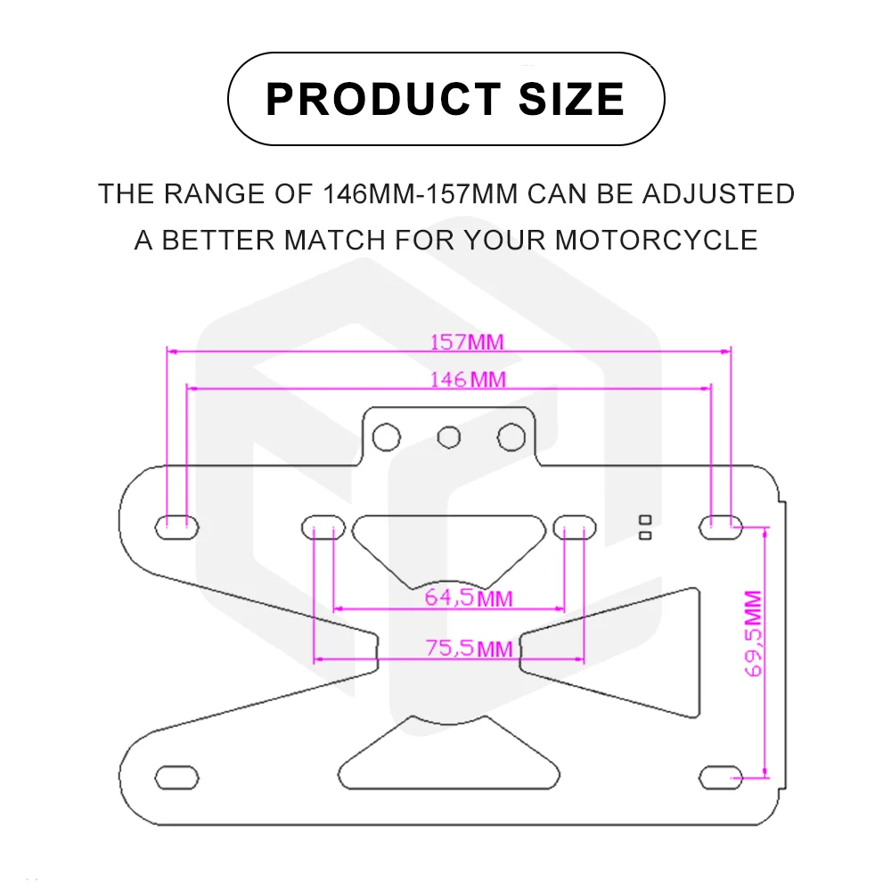 Fit Fatboy FXBR FXBB FXDR Motorcycle License Side Number Plate Holder Bracket For Harley M8 Softail Fat Boy With LED Light