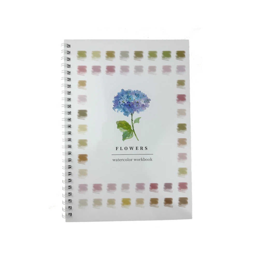 قطعة واحدة من مصنف الألوان المائية، مصنفات ألوان مائية صديقة للمبتدئين، مجموعة قابلة للطي، طلاء بالألوان المائية 12 لونًا
