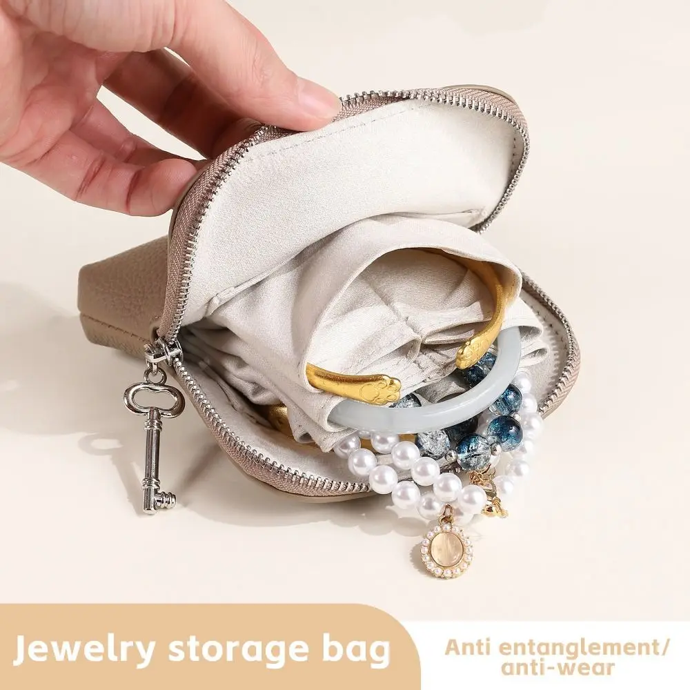 

Многослойная сумка для хранения украшений из искусственной кожи с защитой от потери, элегантный чехол для демонстрации браслетов, модный мягкий футляр