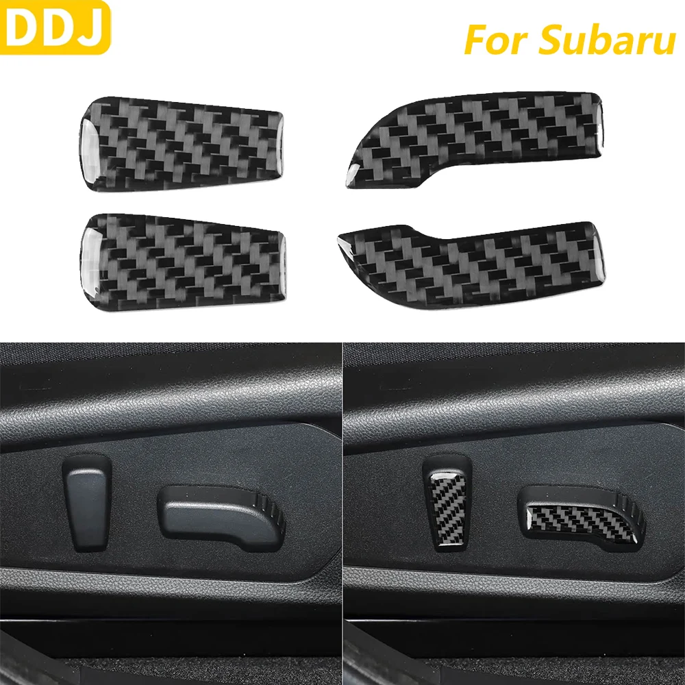 

Soft Carbon Fiber Seat Adjustment Button Panel Trim Cover For Subaru Impreza Crosstrek 2024-2026 Interior Accessories Sticker
