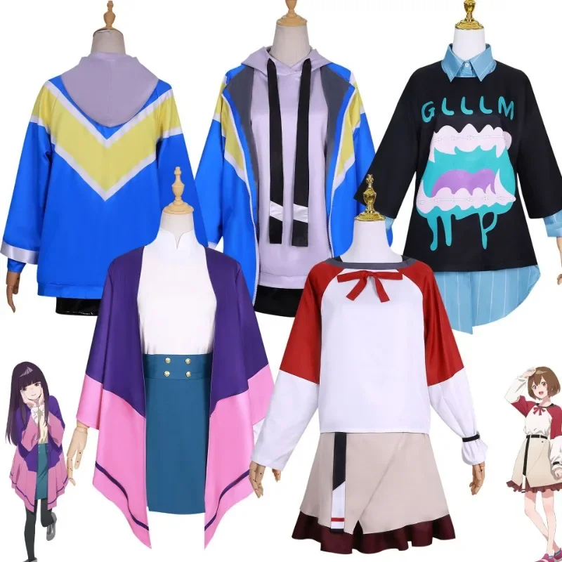 Anime Yamanouchi Kano Cosplay Costume Jellyfish Can't Swim in The Night Costume Wig Coat Skirt Hat Outfit Convention New Idea