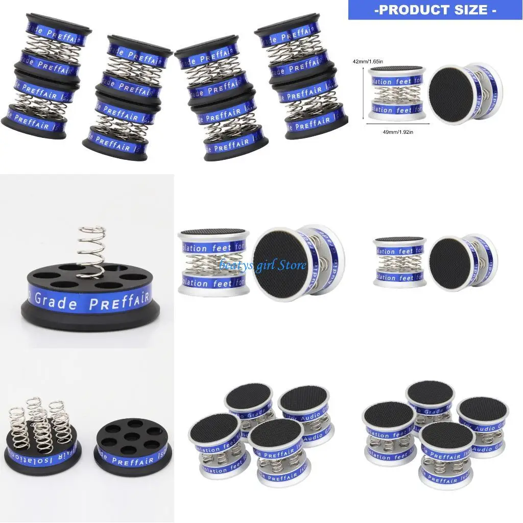 

C7AB 4PCS Vibration Reduction Feet for Sound Systems Absorb Ground Vibrations Improve Performances Ensure Stability