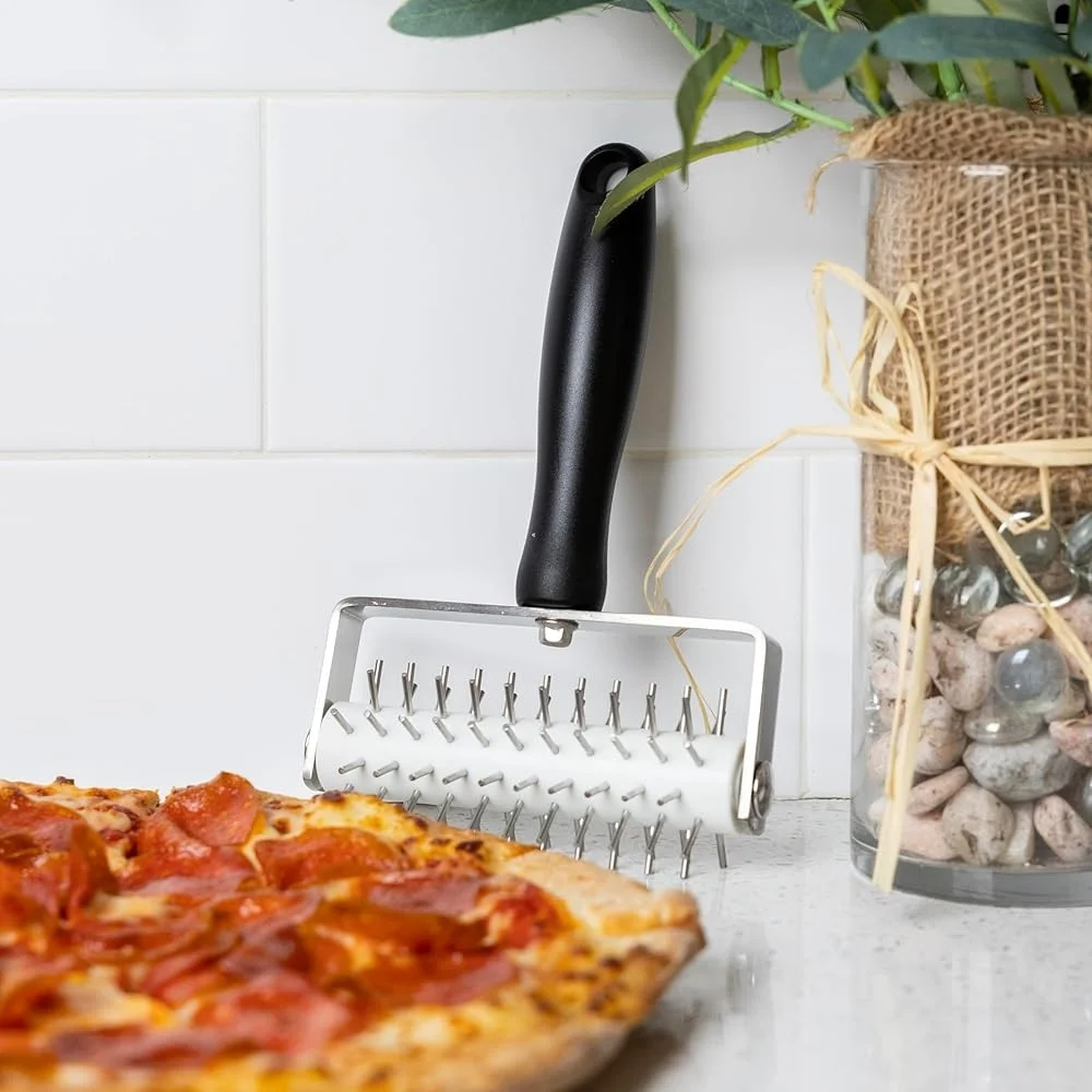 أداة دوكر البيتزا مقاس 5 × 8 بوصة حتى الخبز يمنع الفقاعات، مقرمشات فطائر البيتزا المثالية، ملحقات المطبخ سهلة الاستخدام #5