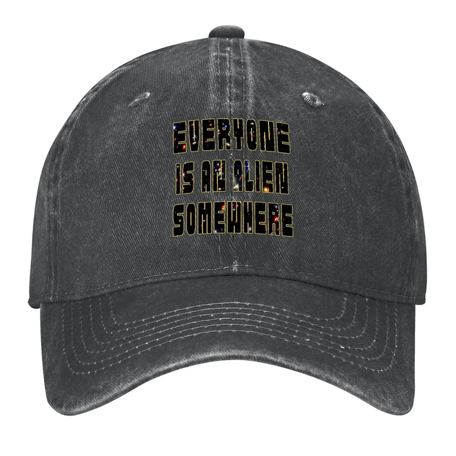 

Everyone is an alien somewhere Baseball Cap Hat Luxury Brand Hat men foam party Hat sailor cap for men Ladies Men's