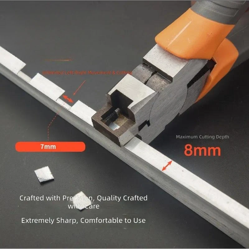 for  Shear Depth 7/8/10mm Industrial Exterior Wall Aluminum Alloy Sink Decorative Pliers Cross Four Way Square Hole