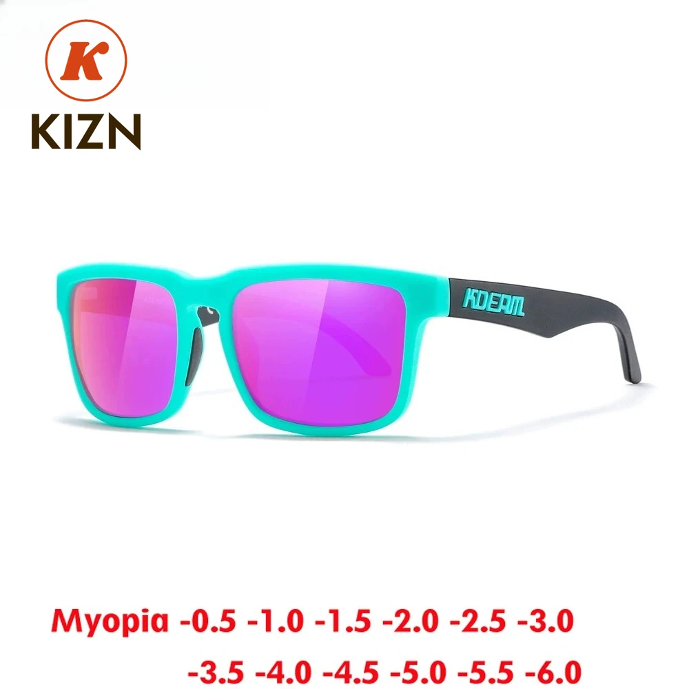 

KIZN Classic Men Polarized Myopia Sunglasses Sports Outdoor TR90 UV400 Glasses Women Prescription Optics Eyewear -0.50 to -6.0