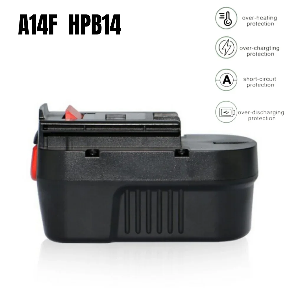 Ni-Mh Rechargeable Battery 14.4V 6000mAh For Black&Decker Power Tool Battery Replacement