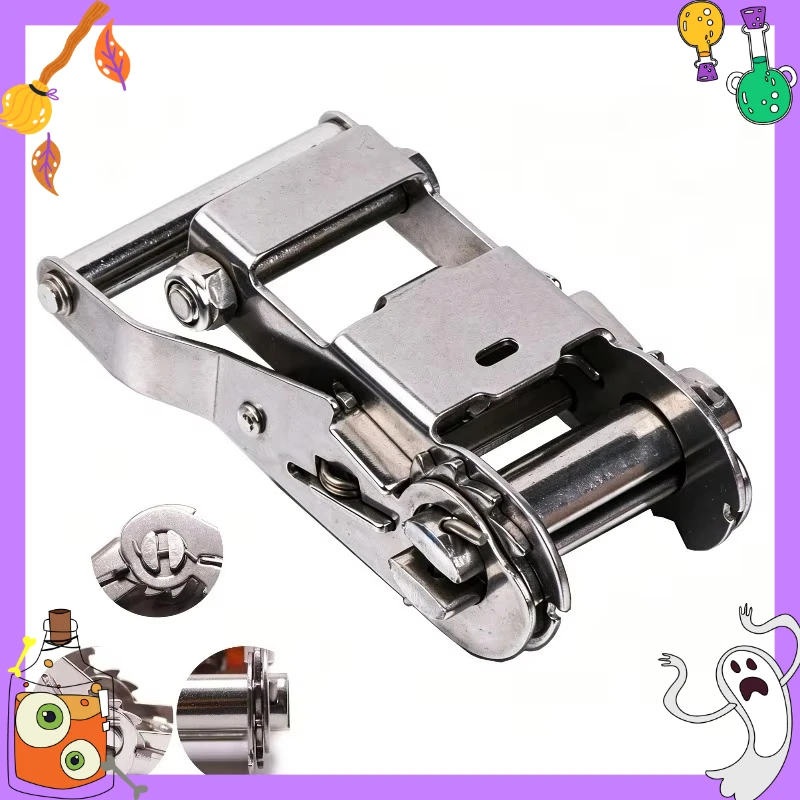 1pc Heavy Duty Stainless Steel 1.5 Replacement Ratchet with Handle for Ratchet Strap Tie Down for Logistics and Transport