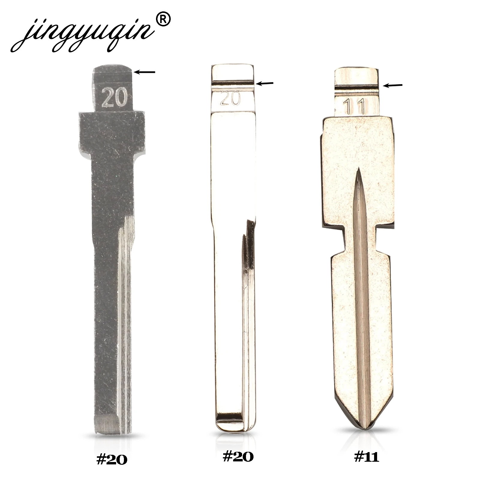 jingyuqin HU64 HU39 # 20 # 11 Flip Key Blade dla Mercedes dla Benz E Class Car Folding Key Blank nr 20 11 Zamiennik