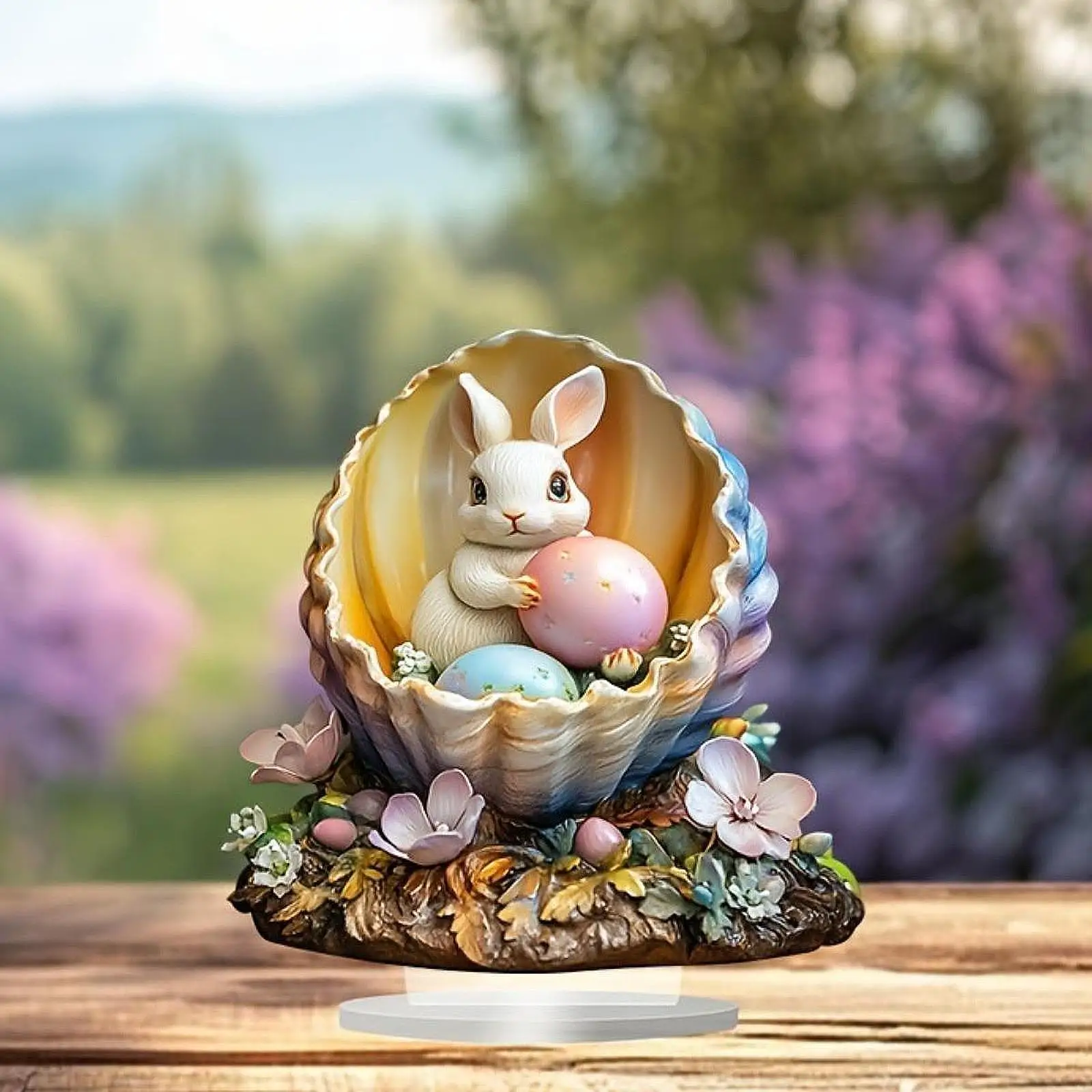 Osterhasen-Figuren, Landschafts-Kaninchen-Modell für Thanksgiving, Rasenurlaub