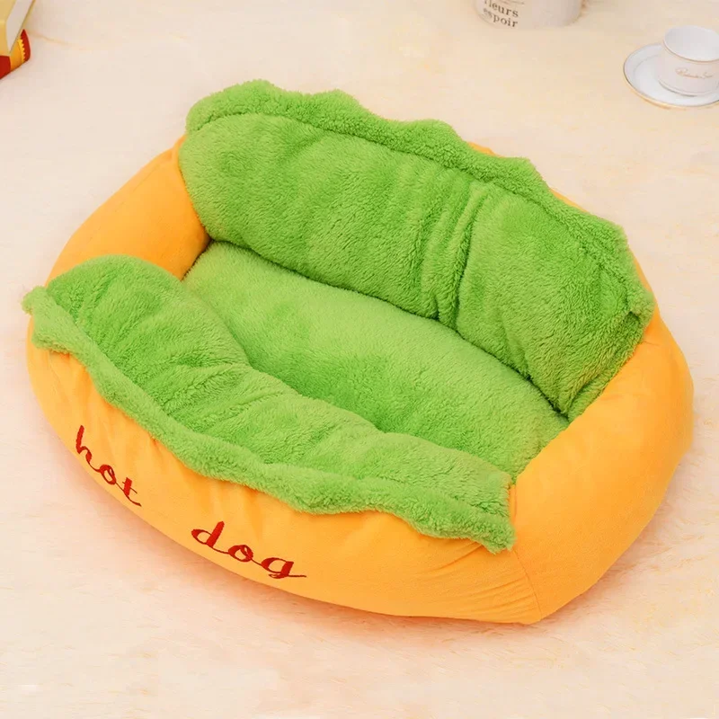 Hot Pet Dog Puppy Bed various Size Large Dog Lounger Bed Kennel Mat Soft Fiber Warm Soft Bed House Product For Dog And Cat