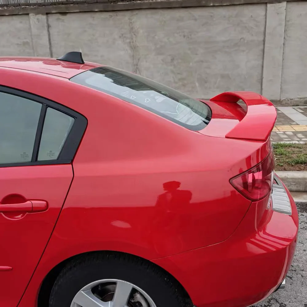 For 2004 2005 2006 2007 2008 2009 Mazda 3 Factory Style Rear Spoiler Wing ABS MATTE BLACK - view 5