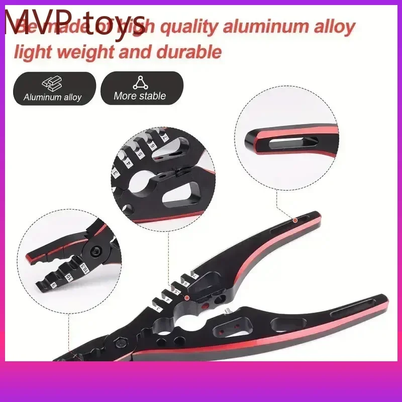 

Metal Shock Absorber Ball Multi-functional Pliers Head Clamp Assemble Disassemble Tools for 1/8 1/10 RC Model Car Spare Parts